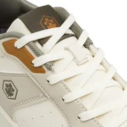 Sneakers da Uomo bianche con dettagli verde e ocra Lumberjack