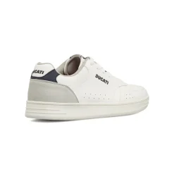 Sneakers da Uomo bianche con dettagli effetto scamosciato Ducati