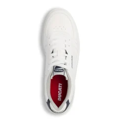 Sneakers da Uomo bianche con dettagli effetto scamosciato Ducati