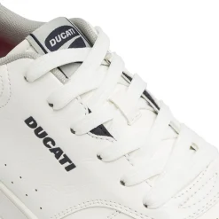 Sneakers da Uomo bianche con dettagli effetto scamosciato Ducati