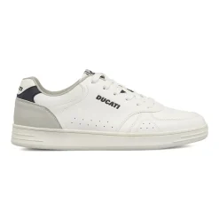 Sneakers da Uomo bianche con dettagli effetto scamosciato Ducati