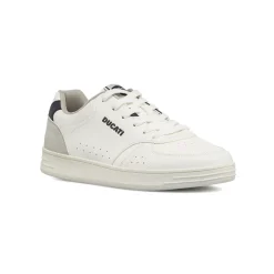 Sneakers da Uomo bianche con dettagli effetto scamosciato Ducati