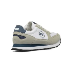 Sneakers da uomo bianche con dettagli blu Carrera