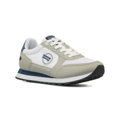 Sneakers da uomo bianche con dettagli blu Carrera