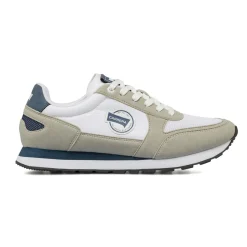 Sneakers da uomo bianche con dettagli blu Carrera
