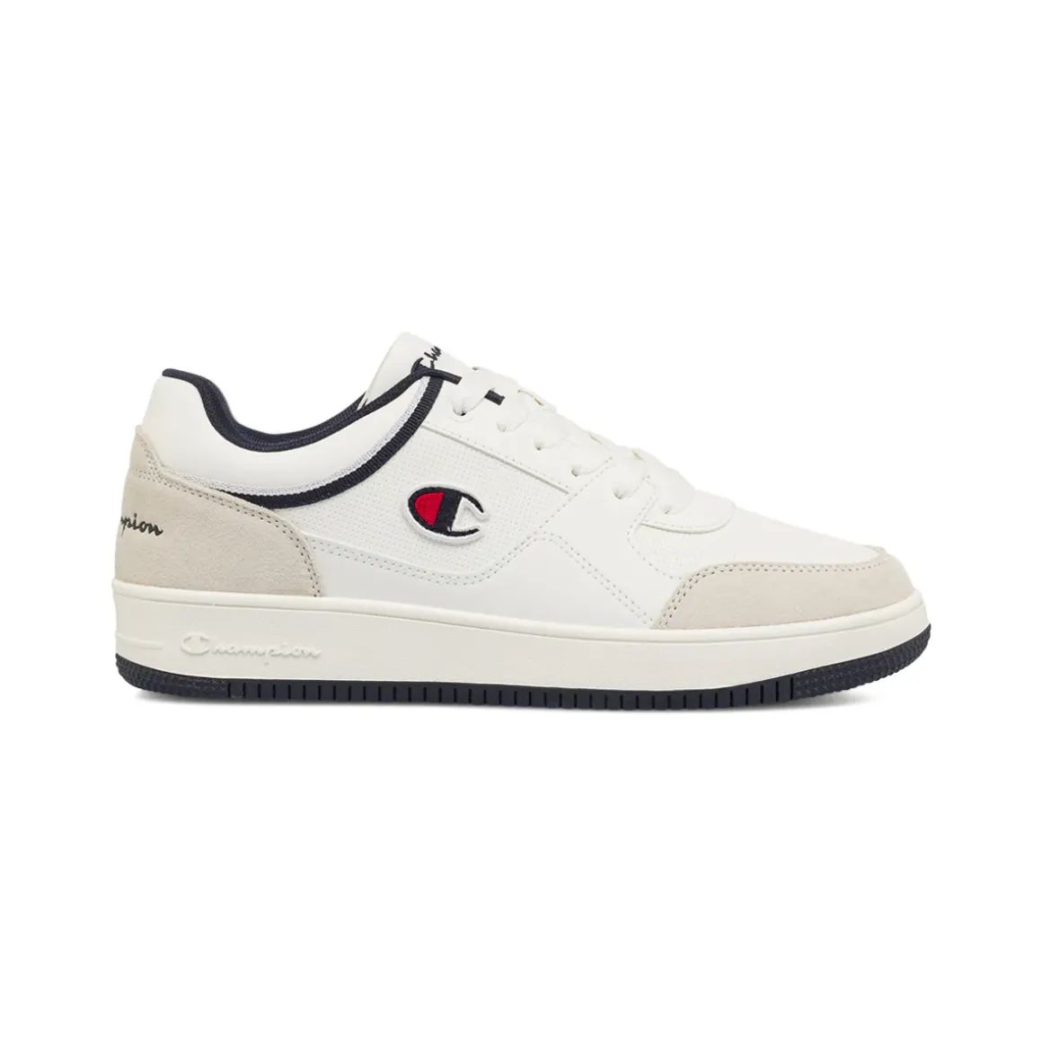 Sneakers da Uomo bianche con dettagli effetto scamosciato Champion
