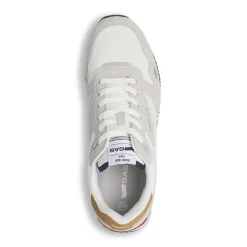 Sneakers da Uomo bianche con inserti grigi effetto scamosciato Gas