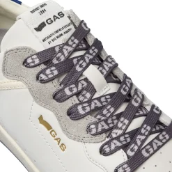 Sneakers da Uomo bianche con inserti effetto scamosciato Gas