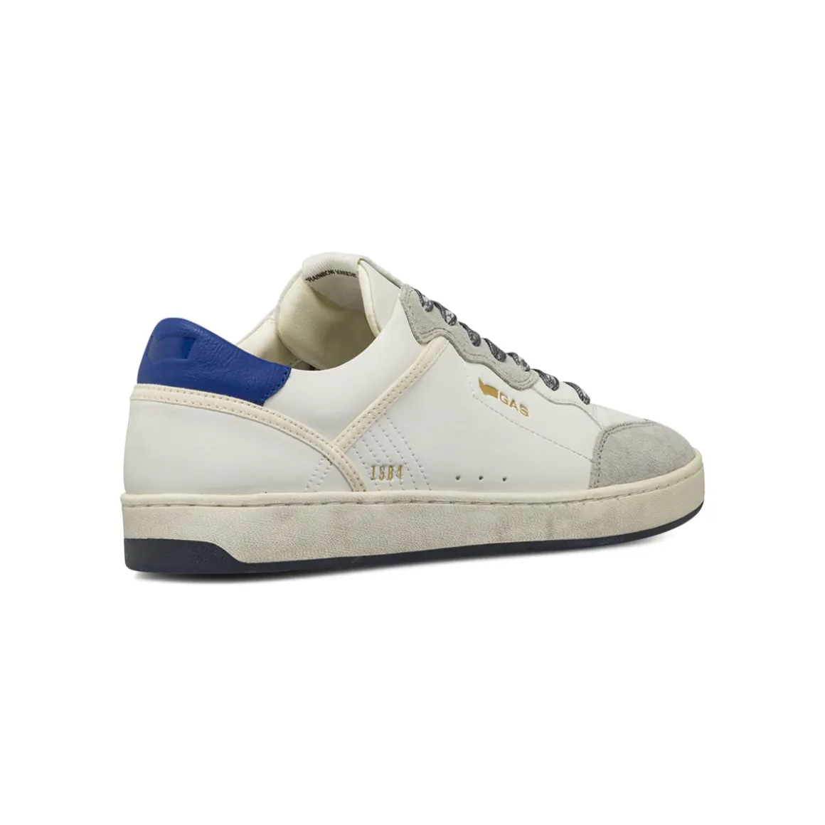 Sneakers da Uomo bianche con inserti effetto scamosciato Gas