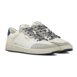 Sneakers da Uomo bianche con inserti effetto scamosciato Gas