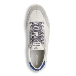 Sneakers da Uomo bianche con inserti effetto scamosciato Gas
