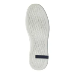 Sneakers da uomo bianche con inserti beige e blu Navigare