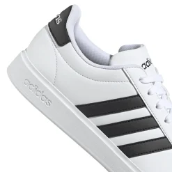 Sneakers da uomo bianche con logo tre strisce adidas Grand Court 2.0