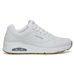 Sneakers da uomo bianche con suola ad aria Skechers Uno