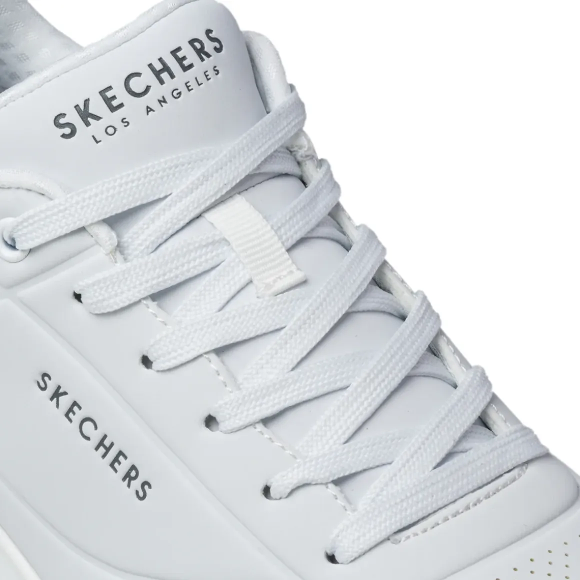 Sneakers da uomo bianche con suola ad aria Skechers Uno