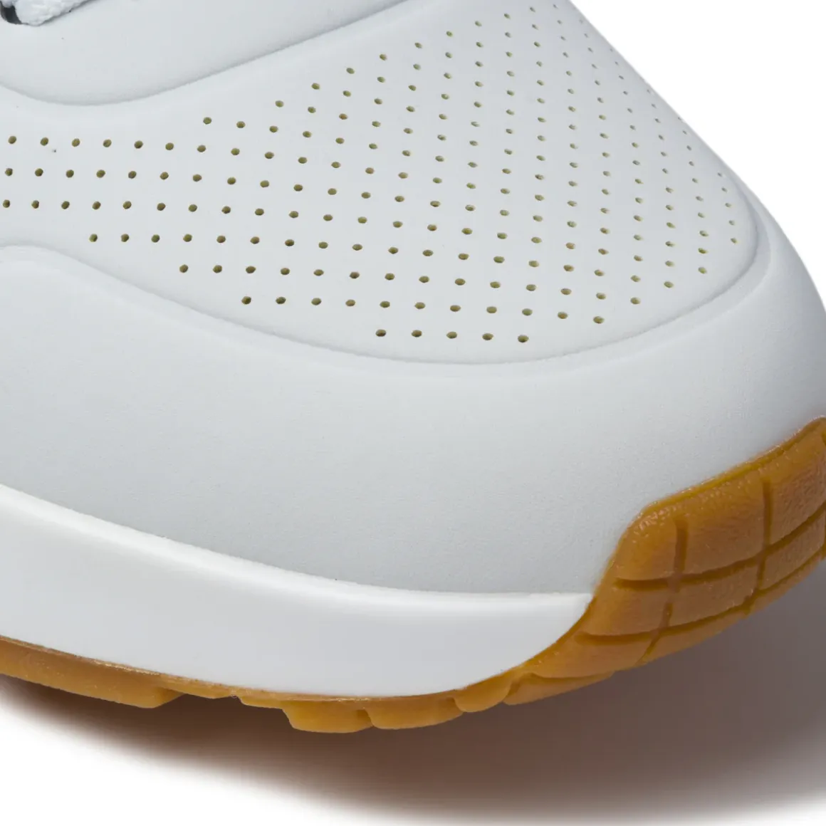 Sneakers da uomo bianche con suola ad aria Skechers Uno