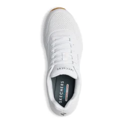 Sneakers da uomo bianche con suola ad aria Skechers Uno