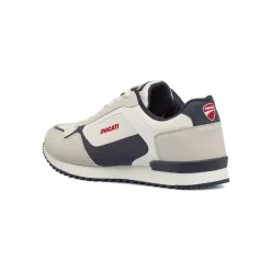 Sneakers da uomo bianche Ducati con dettaglio effetto scamosciato