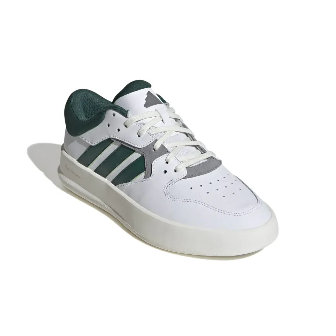 Sneakers da uomo bianche e blu con logo adidas Court 24