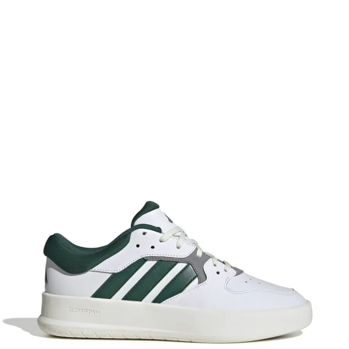 Sneakers da uomo bianche e blu con logo adidas Court 24
