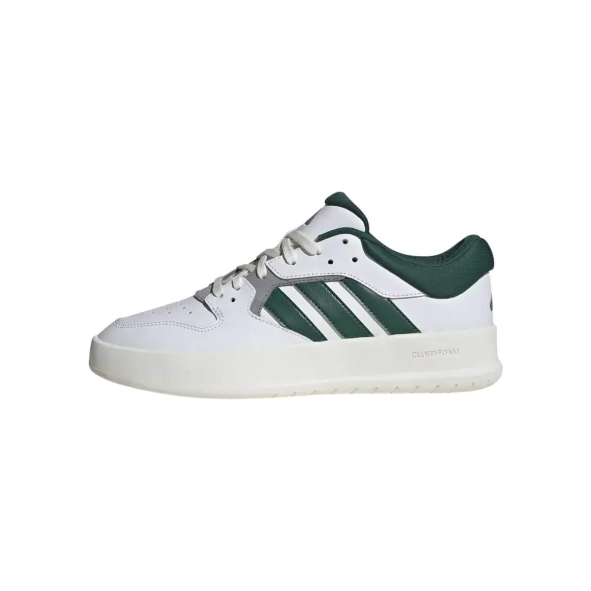 Sneakers da uomo bianche e blu con logo adidas Court 24