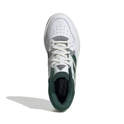 Sneakers da uomo bianche e blu con logo adidas Court 24