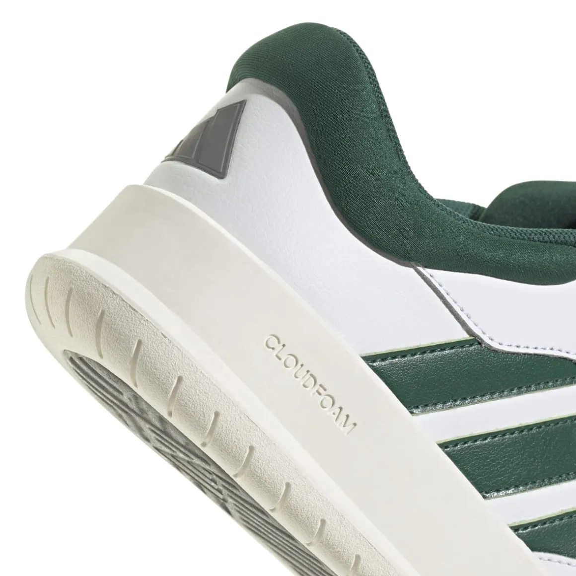 Sneakers da uomo bianche e blu con logo adidas Court 24