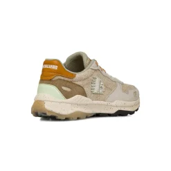 Sneakers da uomo bianche in suede con dettagli in contrasto Americanino