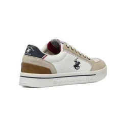 Sneakers da uomo bianche in tessuto Beverly Hills Polo Club