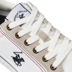 Sneakers da uomo bianche in tessuto Beverly Hills Polo Club