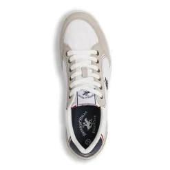 Sneakers da uomo bianche in tessuto Beverly Hills Polo Club