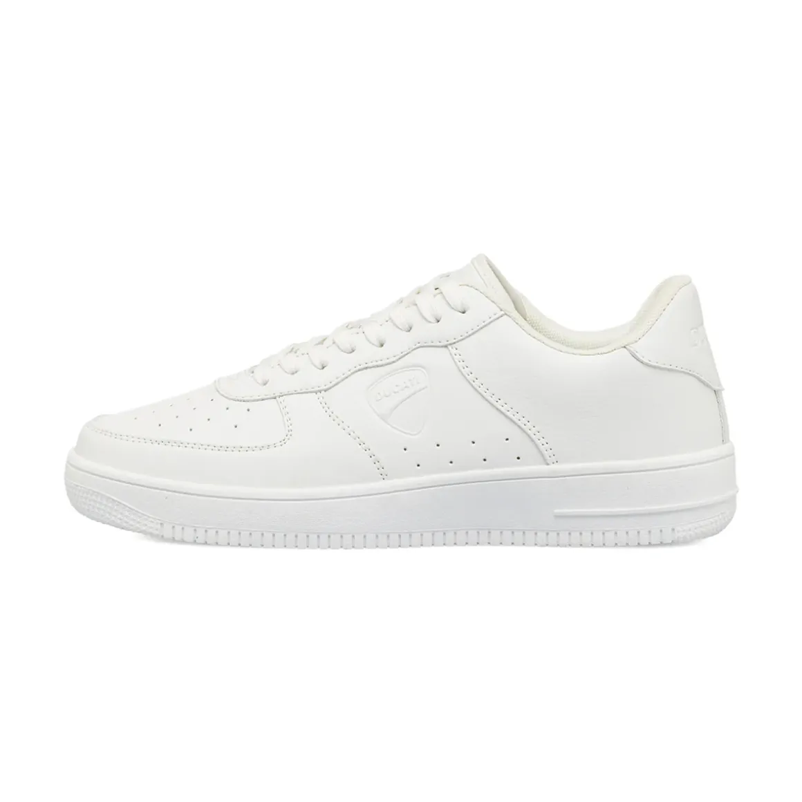 Sneakers da uomo bianche low-top stile classico Ducati