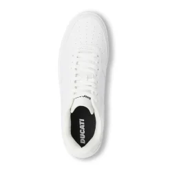 Sneakers da uomo bianche low-top stile classico Ducati