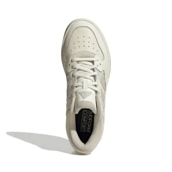 Sneakers da uomo bianche off -white e beige con logo adidas Court 24