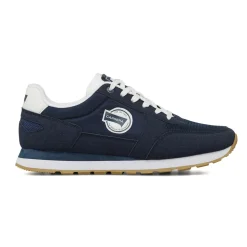 Sneakers da uomo blu con dettagli bianchi Carrera