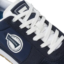 Sneakers da uomo blu con dettagli bianchi Carrera