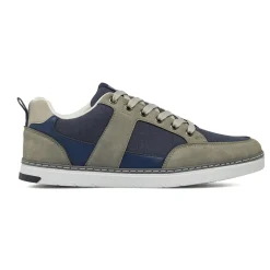 Sneakers da Uomo blu con effetto scamosciato Riflessi Urbani