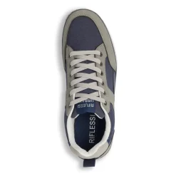 Sneakers da Uomo blu con effetto scamosciato Riflessi Urbani