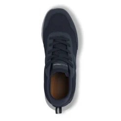 Sneakers da Uomo blu con inserti effetto scamosciato Riflessi Urbani