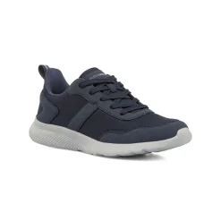 Sneakers da Uomo blu con inserti effetto scamosciato Riflessi Urbani