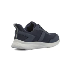 Sneakers da Uomo blu con inserti effetto scamosciato Riflessi Urbani