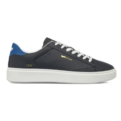Sneakers da uomo blu con loghi oro Gas