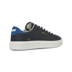 Sneakers da uomo blu con loghi oro Gas