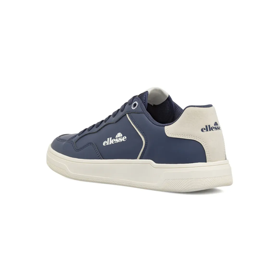 Sneakers da uomo blu Ellesse stile casual retrò con suola bianca
