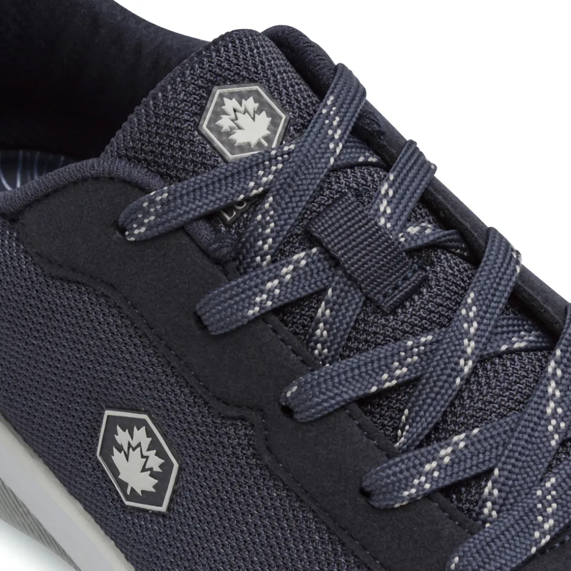 Sneakers da Uomo blu in mesh ed effetto scamosciato Lumberjack