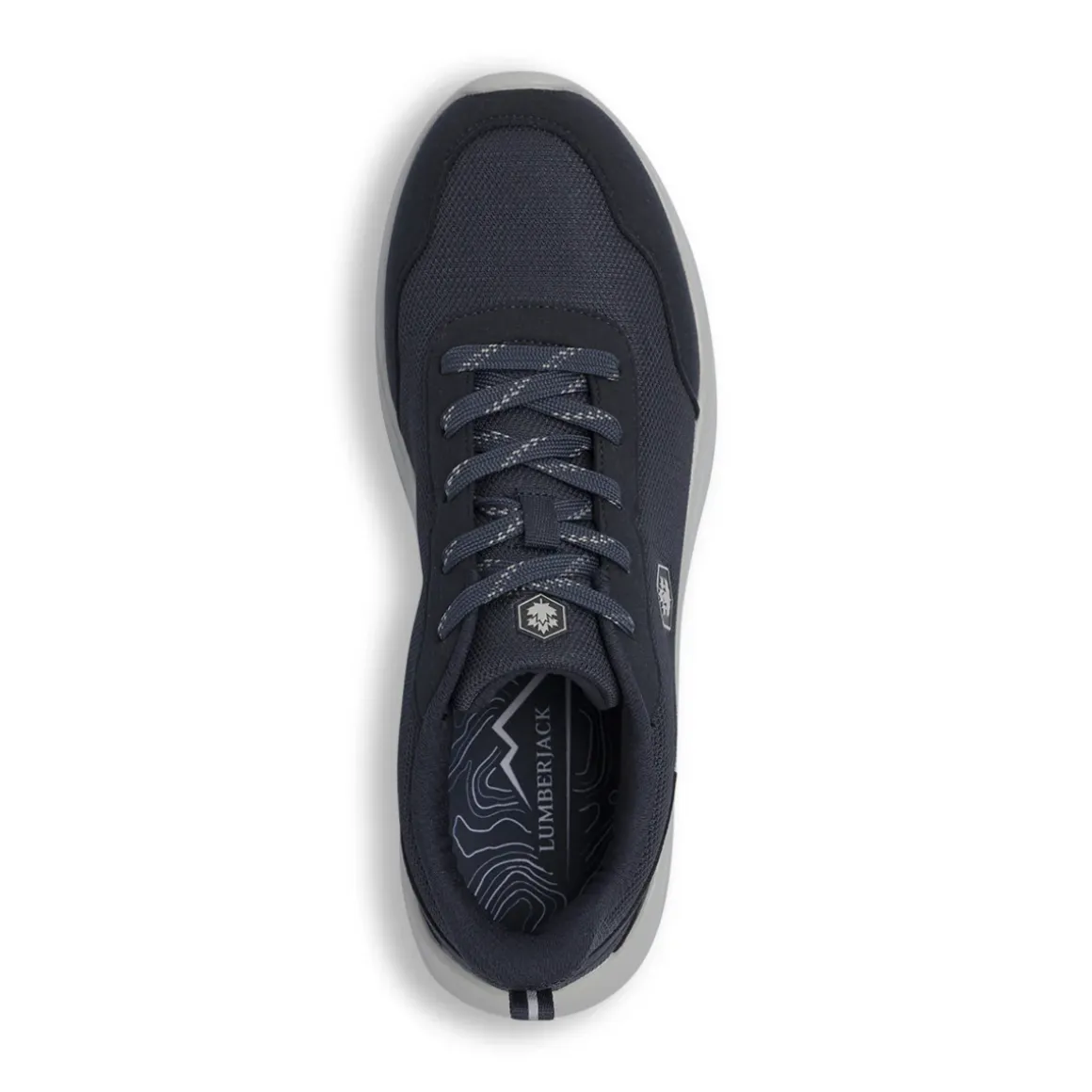 Sneakers da Uomo blu in mesh ed effetto scamosciato Lumberjack