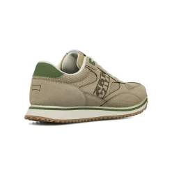 Sneakers da uomo Carrera beige con dettagli effetto suede e logo