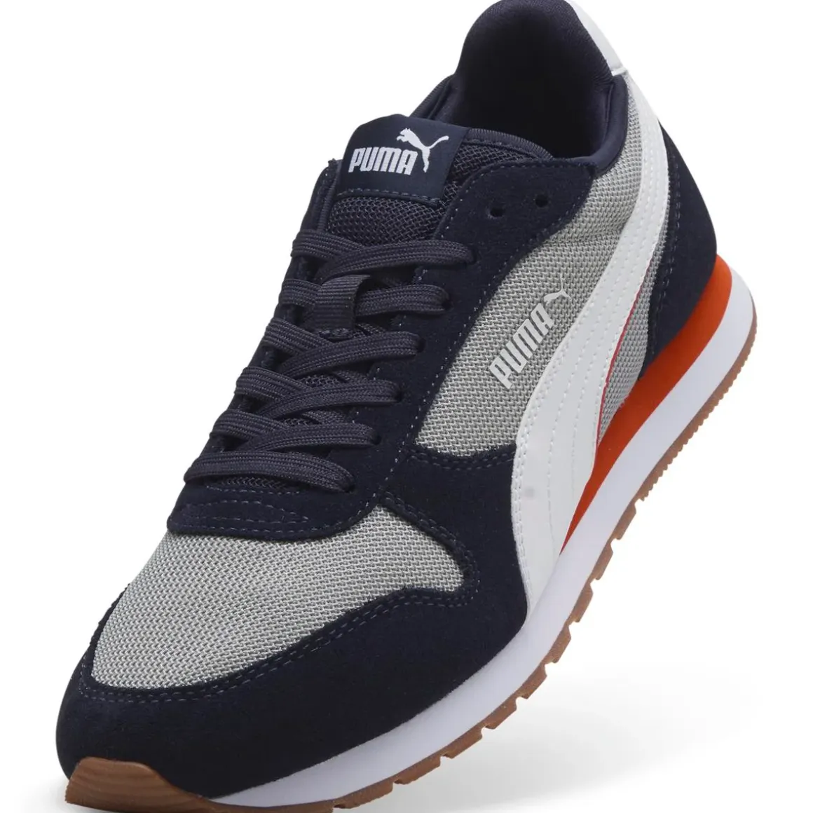 Sneakers da Uomo grigie con inserti blu effetto scamosciato Puma MILER