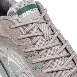 Sneakers da Uomo Grigie con Inserti in contrasto verdi Ducati