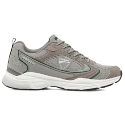Sneakers da Uomo Grigie con Inserti in contrasto verdi Ducati